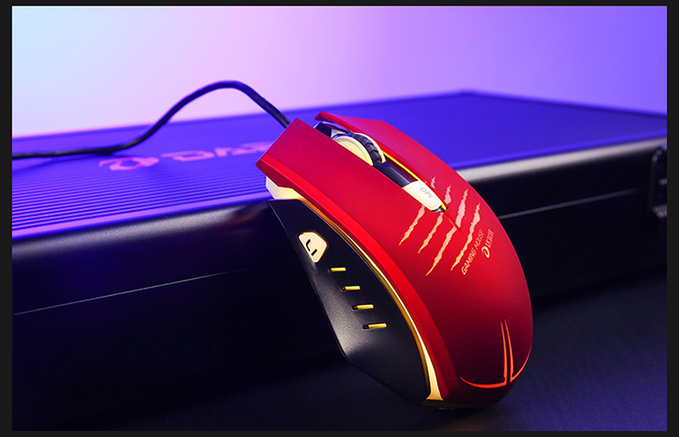 达尔优(dareu) lm109 鼠标 游戏鼠标 电竞鼠标 鼠标有线 执法官 黑色