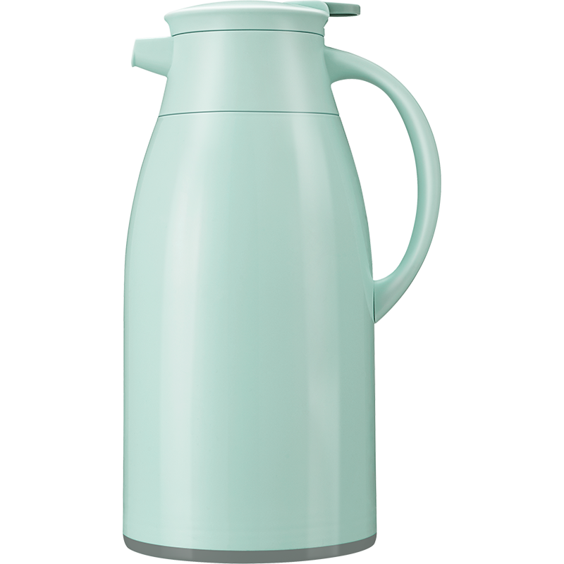 JEKO&JEKO Insulated Water Bottle, Household Thermos, Warm Water Jug, Dormitory Large Capacity Hot Water Bottle, Glass Inner Liner, 1.6L, Light Blue
