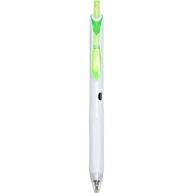 KOKUYO Imported Retractable Gel Pen Vivid DRY, High School Entrance Exam Colorful Quick-Drying Ink Pen, 0.5mm Signature Pen, Yellow-Green Refill, 1 Piece, WSG-PR302YG