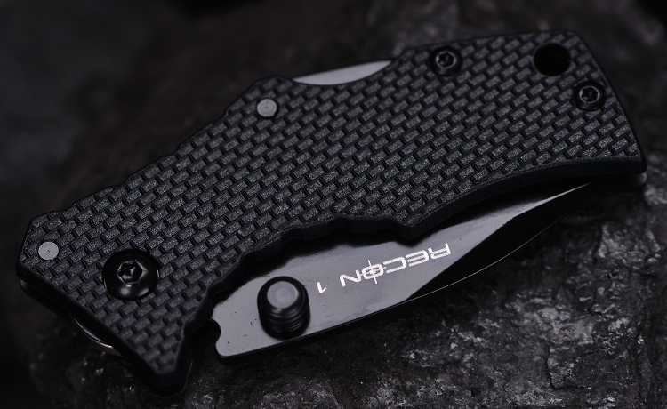 美国冷钢军刀折叠刀小型户外刀 27tds新款recon 1侦察兵迷你黑色全刃