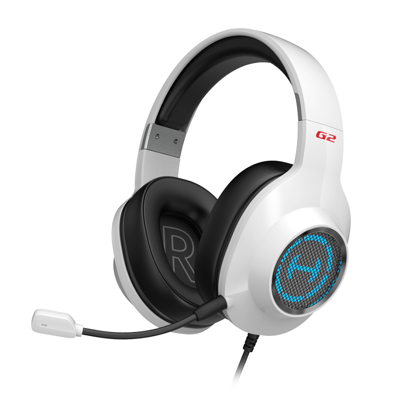 EDIFIER HECATE G2 Wired Professional USB 7.1 Channel Gaming Headset with Microphone for E-Sports, Computer, Online Classes, Office, And PUBG with In-Line Control, White