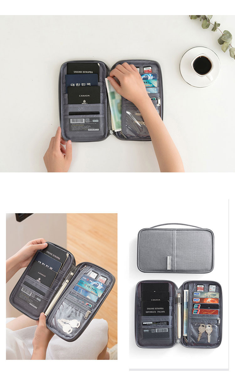 Youjialiangpin Anti-Theft Passport Holder, ID Document Holder, Travel Organizer Bag, High-End Wallet And Ticket Protector REII 6