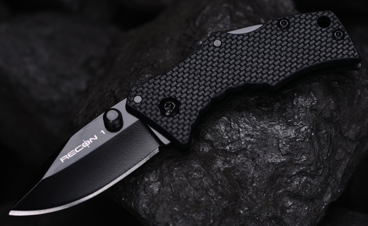 美国冷钢军刀折叠刀小型户外刀 27tds新款recon 1侦察兵迷你黑色全刃