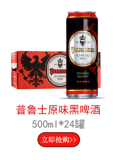 德国进口啤酒 PREUSSEN 普鲁士小麦白啤酒 500ml*24听