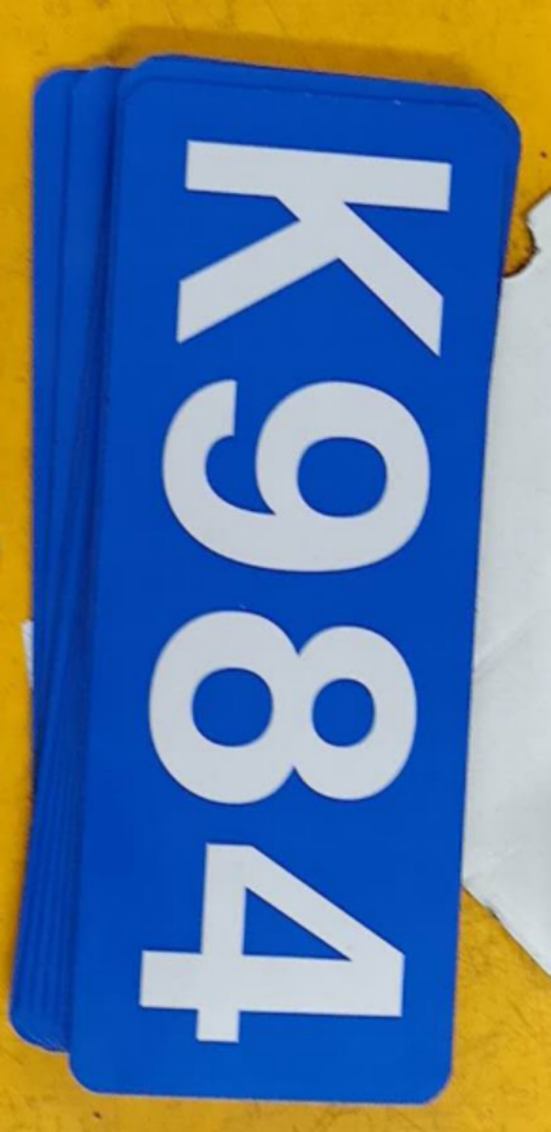 夏龙(xia long)钢轨里程标志粘贴牌企业礼品定制及起订量为100块
