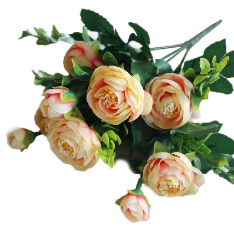 意派(yipai)仿真花套装 人造花 一个花瓶 20头花 企业定制 起订量10个