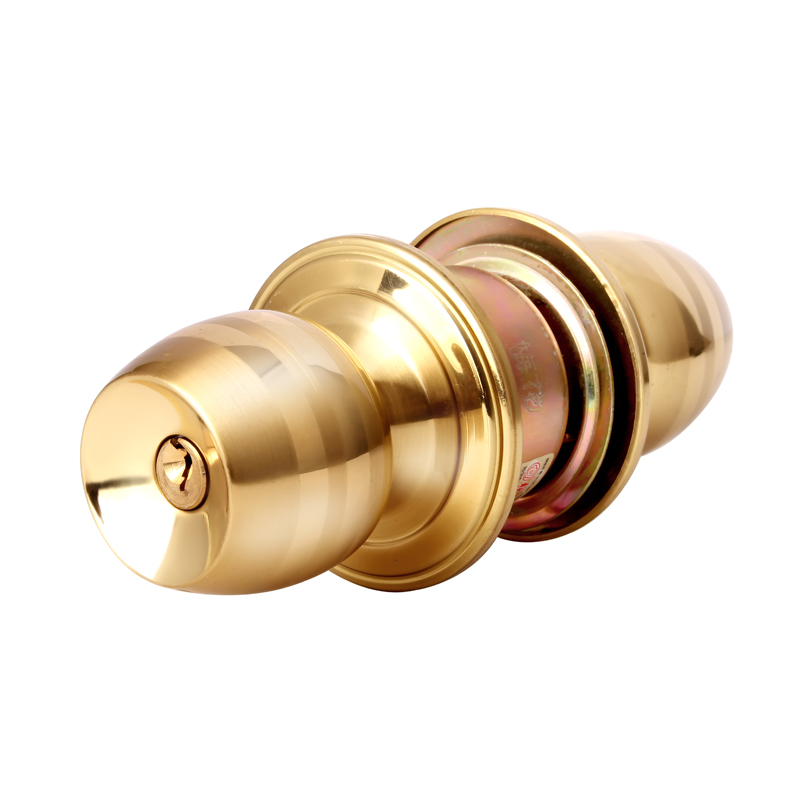 BLOSSOM Spherical Lock, Brass Ball Lock, Indoor Wooden Door Lock, Room Door Lock, Brass Core Universal Door Lock, 5831 Brass Anti-Theft Door