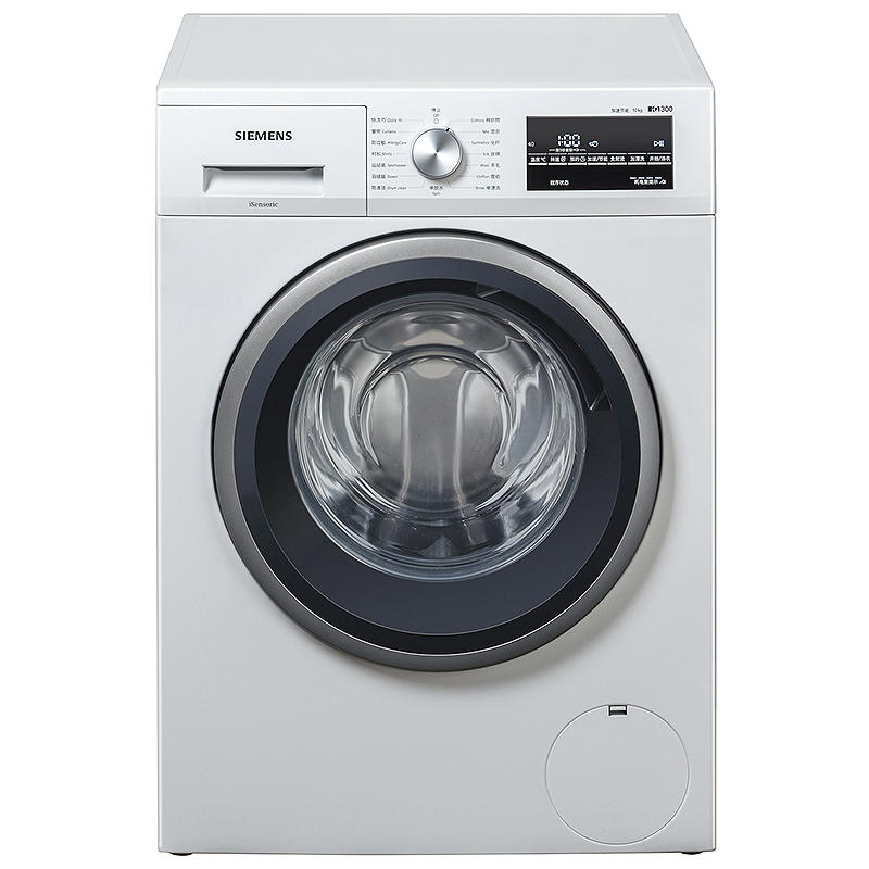 西门子（SIEMENS）10公斤 大容量 变频滚筒洗衣机全自动 节能洗 WM12P2602W白色
