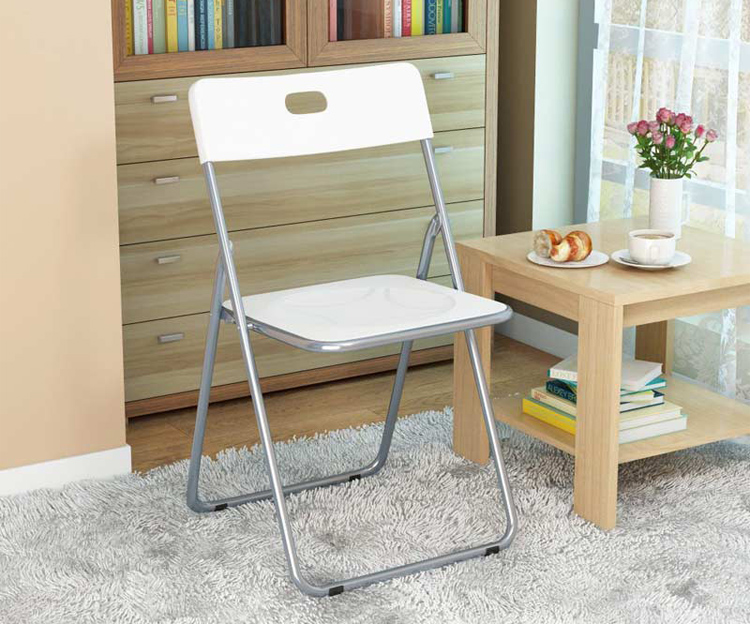 Shuaili Folding Chair, Plastic Portable Leisure Backrest Dining Chair, Office Training Conference Meeting Stool Black SL1613Y2 11