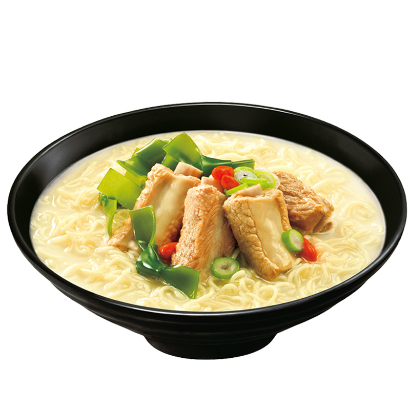 五谷道場非油炸方便面 海带排骨面107gx6碗装整箱  免煮速食懒人速食 泡面