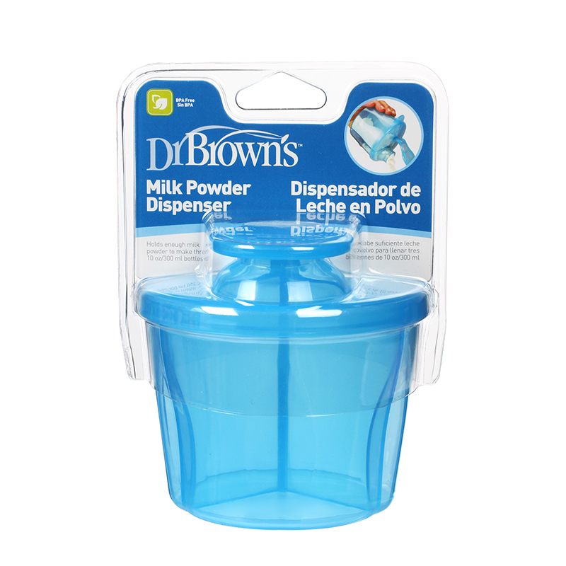 Bulangboshi Portable Milk Powder Container, 3-Compartment Rotating Leak-Proof Design, Travel Essential for Precise Portioning
