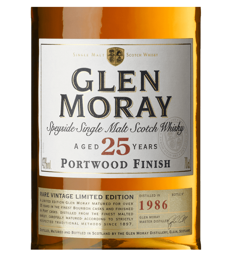 格兰莫雷（Glen Moray）洋酒 窖藏 25年 斯佩塞 单一麦芽 威士忌 700ml-京东