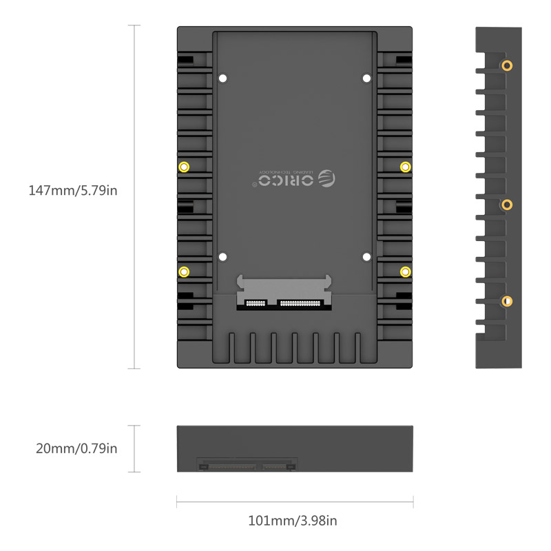 ORICO 1125SS Адаптер для жесткого диска 2.5 "в 3.5" черный