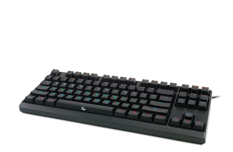 魔力鸭（ducky）2087 s2 mix 87混光键原厂cherry游戏机械键盘 黑色 黑轴-京东