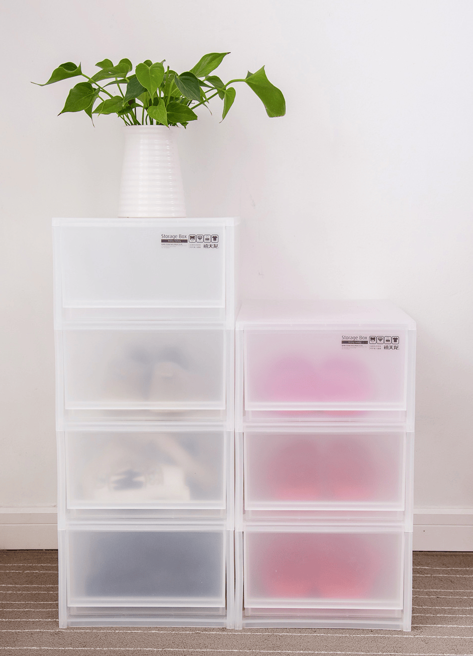 禧天龙citylong 塑料收纳柜储物柜半透明抽屉收纳柜衣物收纳柜办公