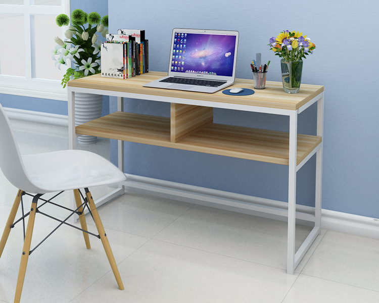 香可 双层时尚电脑桌 现代简约写字桌书桌