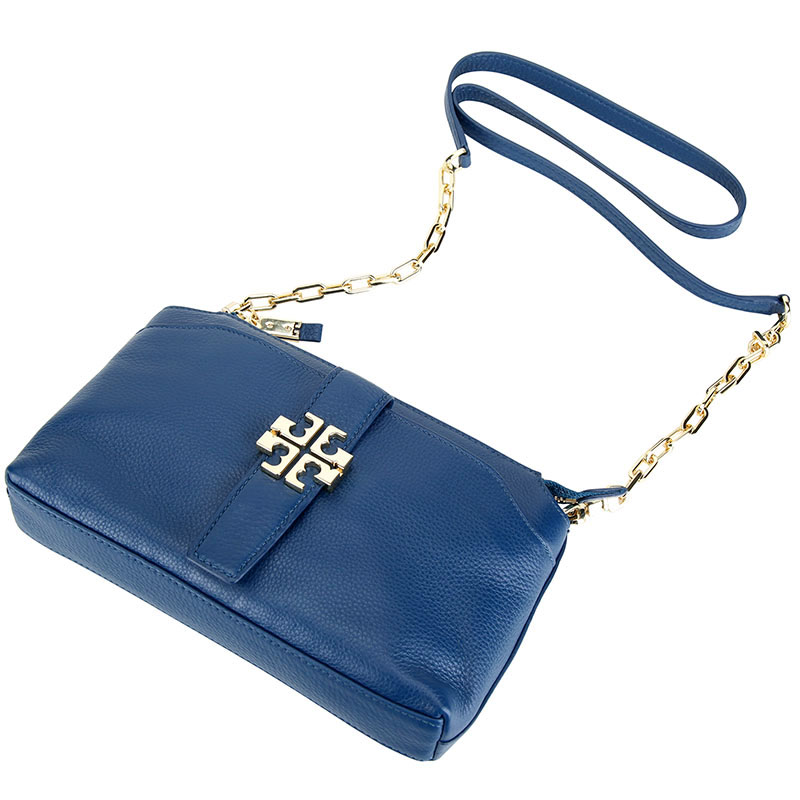 tory burch 托里·伯奇 女式蓝色皮质小号单肩斜挎包 18169692 416