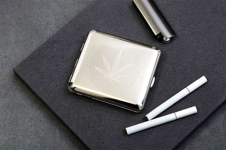 唯豪(vh)德国原装进口不锈钢烟盒送老公男友男生创意生日礼品18支装