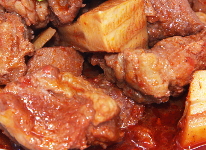 福成鲜到家 香辣味牛腩块 650g/袋 速冻半成品 谷饲牛肉 含料包150g