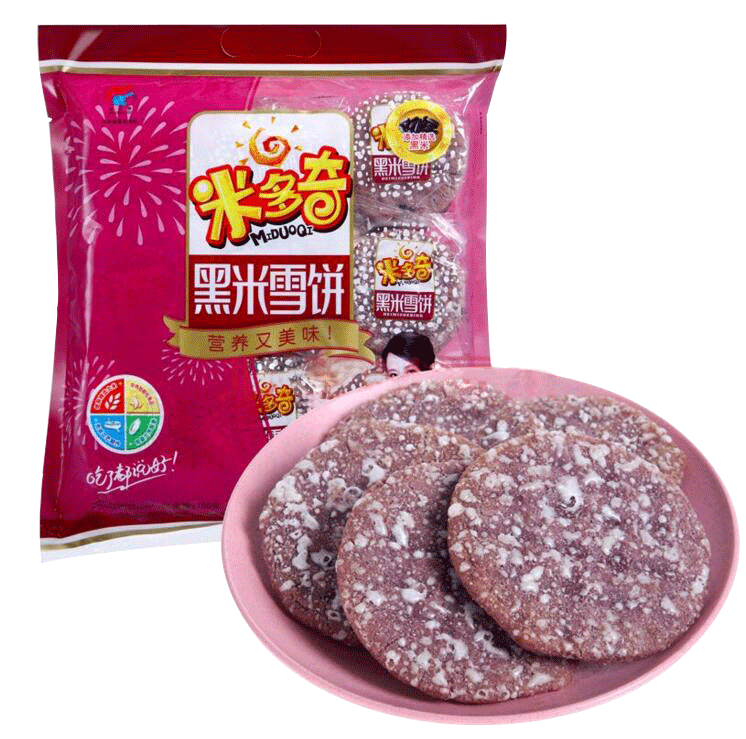 米多奇黑米雪饼200g