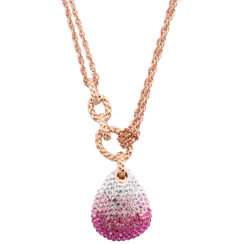 swarovski施华洛世奇 definite渐变粉红色项链 5169003