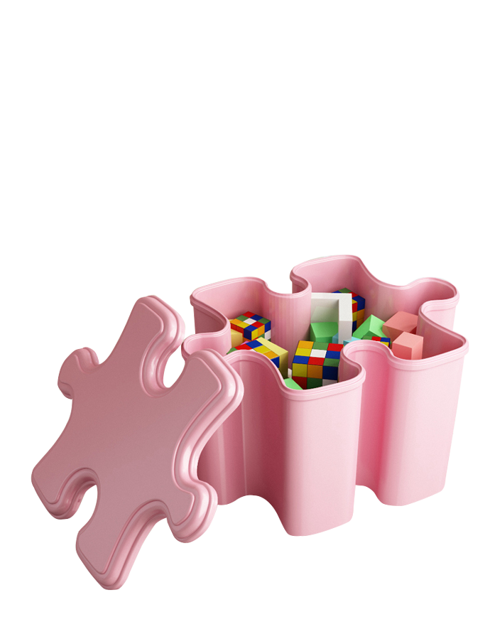 帅力 收纳盒储物凳 糖果色pp塑料卧室客厅收纳盒玩具杂物拼插储物凳子