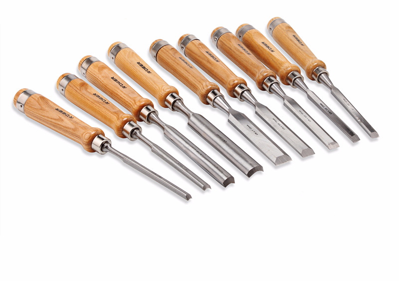 rdeer/飞鹿 木柄木工凿 雕刻刀 雕花凿 雕刻凿 木雕刀 平口凿 半圆凿