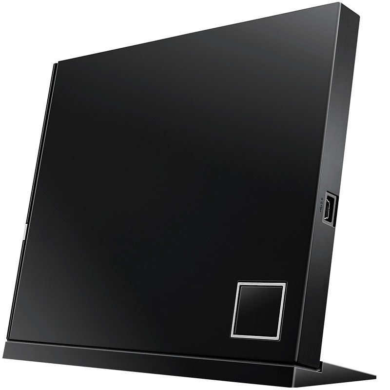 ASUS 6X USB 2.0 External Blu-ray Drive Burner Black (Compatible with Apple System/SBW-06D2X-U)