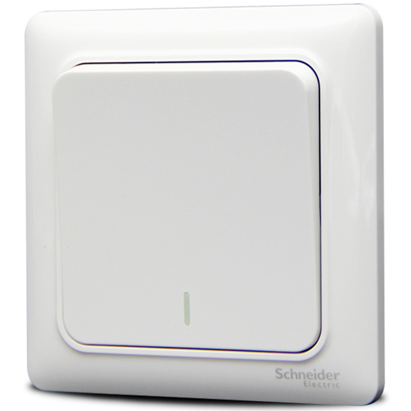 Одноклавишный выключатель Schneider Electric Ruiyi Series, белый, 86*86 мм