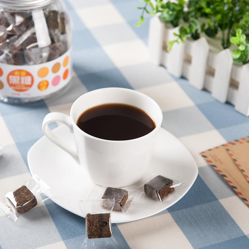 虎标中国香港品牌 老姜黑糖块可做红糖姜茶 独立小包240g