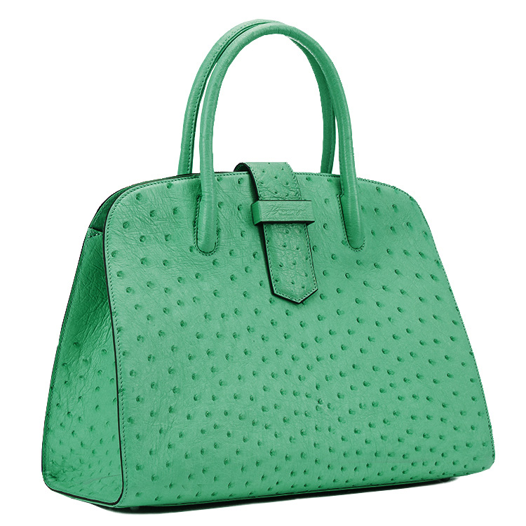 hormiga/豪美嘉 鸵鸟皮女包 淡绿色 emerald ot280309