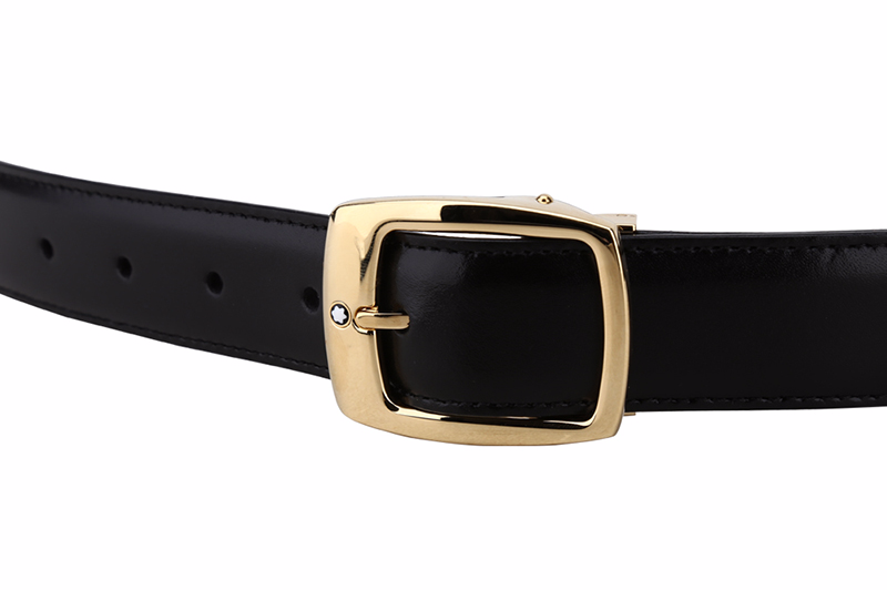 montblanc万宝龙男士经典系列方形针扣皮带/腰带5562