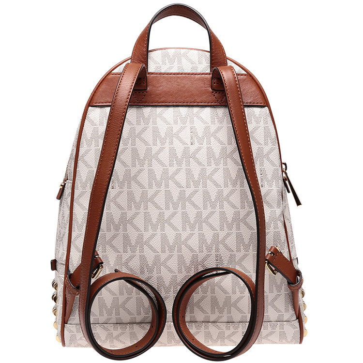 包 迈克·科尔斯 michael kors rhea zip系列 香草色手提双肩包背包