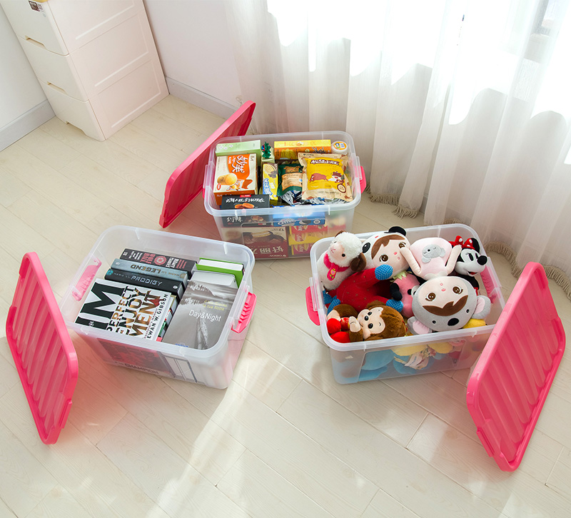 禧天龙citylong 塑料收纳箱整理箱大号环保衣物储物箱透明箱体实色箱