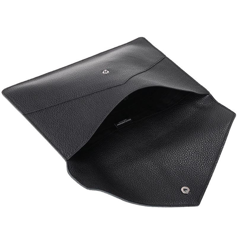 【杜嘉班纳男士手拿包】dolce & gabbana 杜嘉·班纳 男士黑色牛皮手