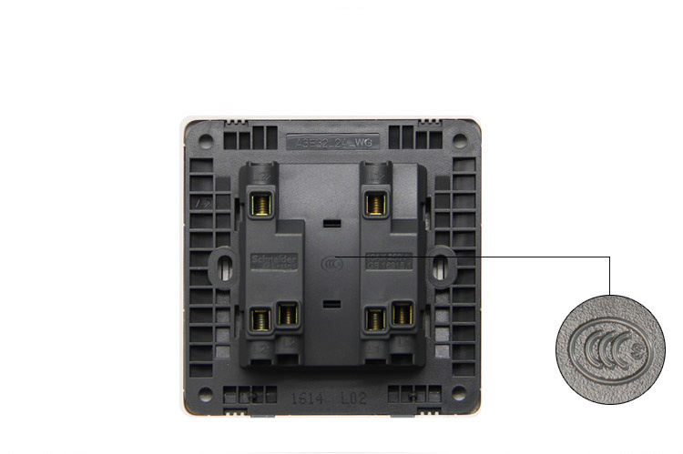 【施耐德电气a3e32_2a_wg】施耐德电气 开关插座 开关面板 双开双控