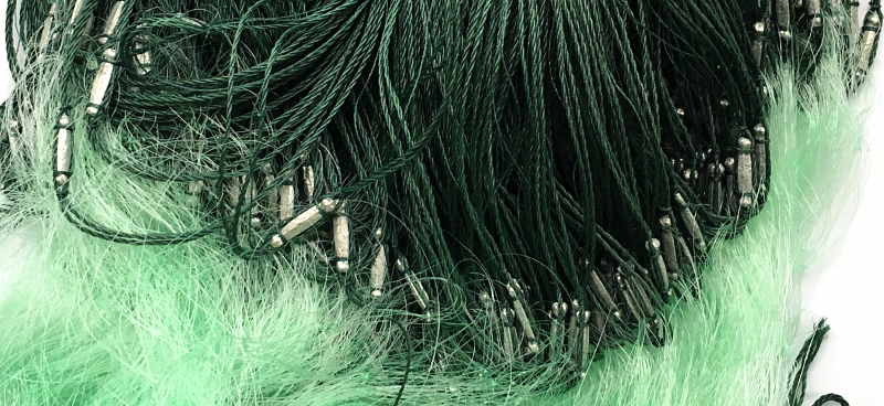 槐渔26米小流水网三层网进口绿丝渔网流网激流网急