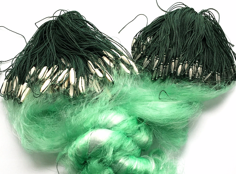 槐渔26米小流水网三层网进口绿丝渔网流网激流网急