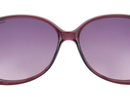 polaroid 宝丽来亚洲版女款紫色镜框灰色镜片眼镜太阳镜 p8430 b c6t