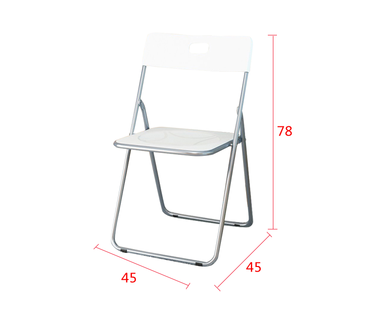 Shuaili Folding Chair, Plastic Portable Leisure Backrest Dining Chair, Office Training Conference Meeting Stool Black SL1613Y2 10