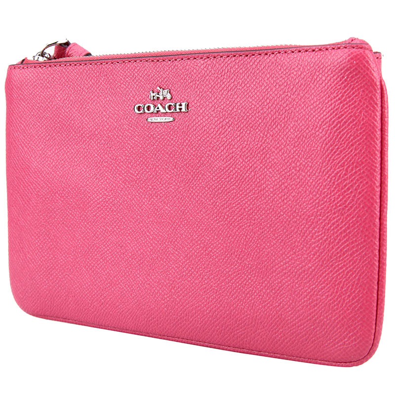 coach 蔻驰 奢侈品 女士樱桃红色皮质零钱包 f57465 sv/sy