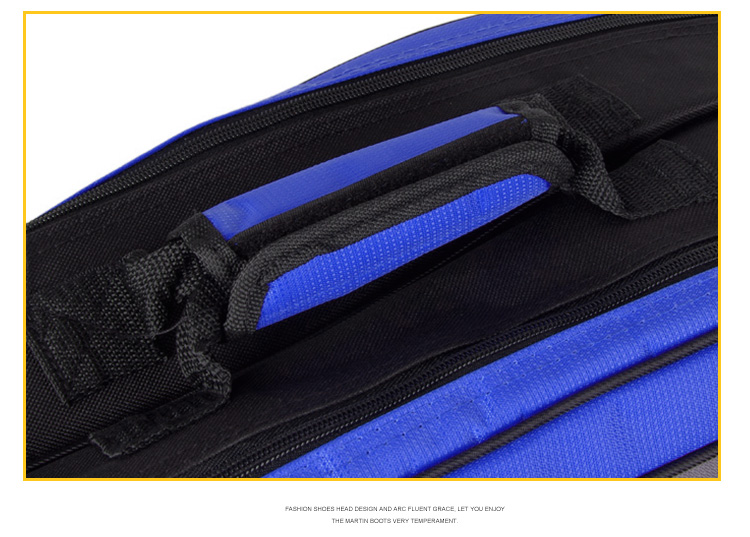 KAWASAKI Badminton Bag, Shoulder Bag, Tennis Bag for Men And Women, Separate Shoe Compartment, Badminton Racket Bag, 8327 Navy Blue 16