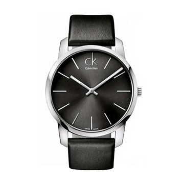 CK卡文克莱（CalvinKlein）手表CITY系列情侣表男表夜光皮带石英表K2G21107-京东