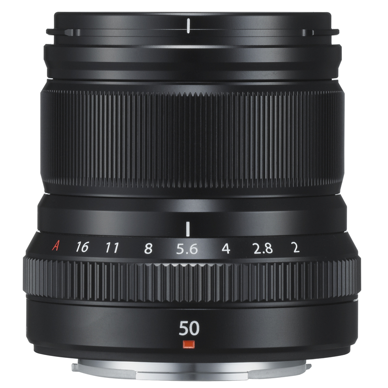 FUJIFILM XF50mm F2 R WR Medium Telephoto Prime Lens Black Fast AF Stylish Design Compact Lightweight All-Weather Protection