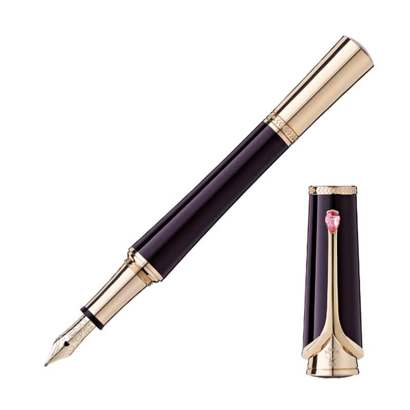 montblanc万宝龙 摩纳哥王妃系列深紫色钢笔/墨水笔f 106630