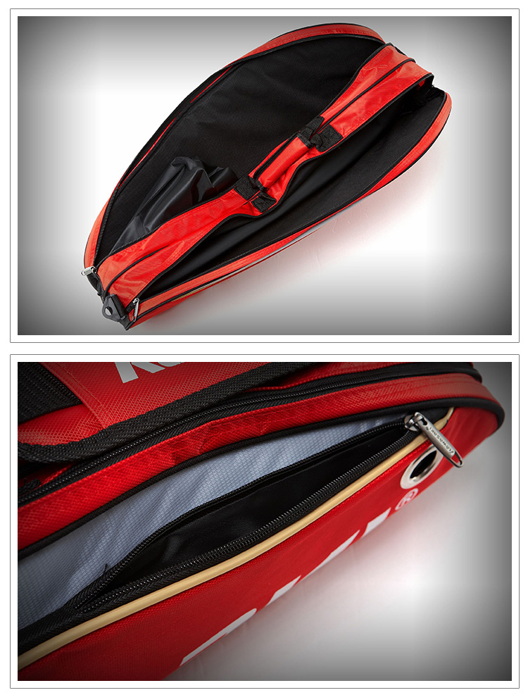 KAWASAKI Badminton Bag, Shoulder Bag, Tennis Bag for Men And Women, Separate Shoe Compartment, Racket Bag, Model 8327, Blue And Red 7