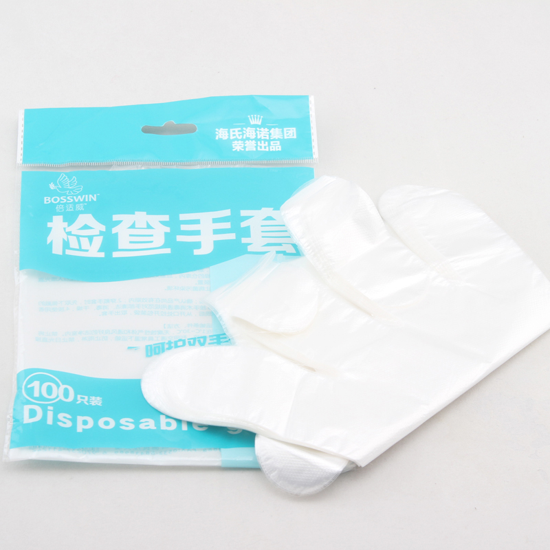 倍适威 检查手套 一次性手套医用 PE100只装-京东