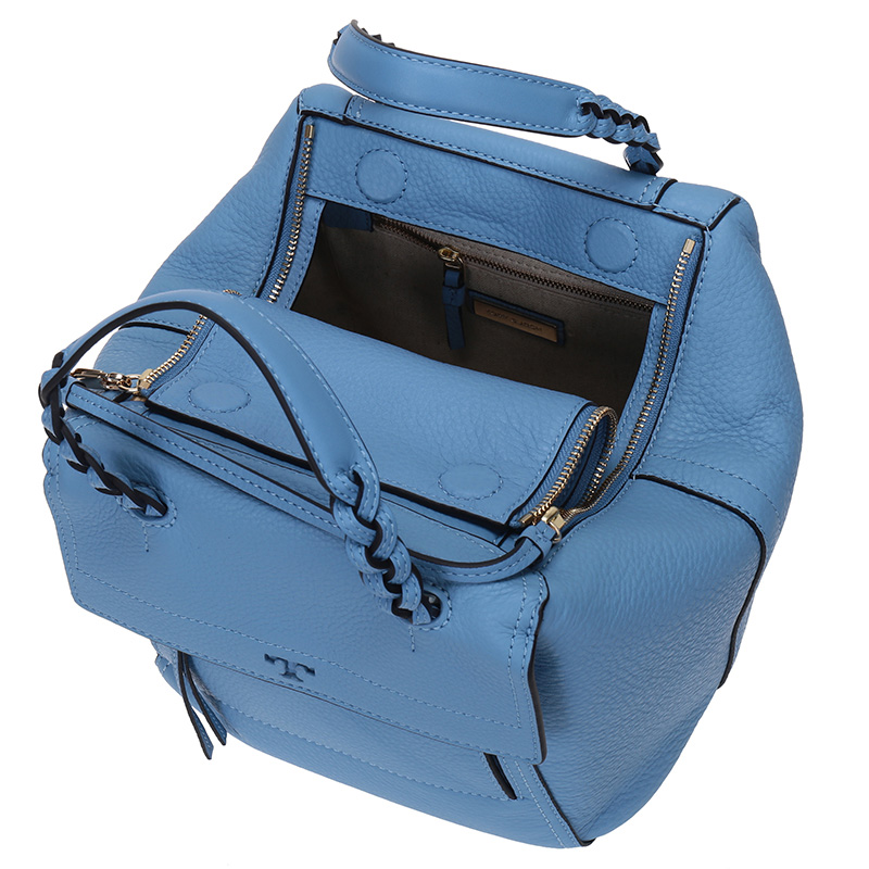 tory burch 托里·伯奇 女士浅蓝色牛皮手提单肩斜挎包 12169639 457