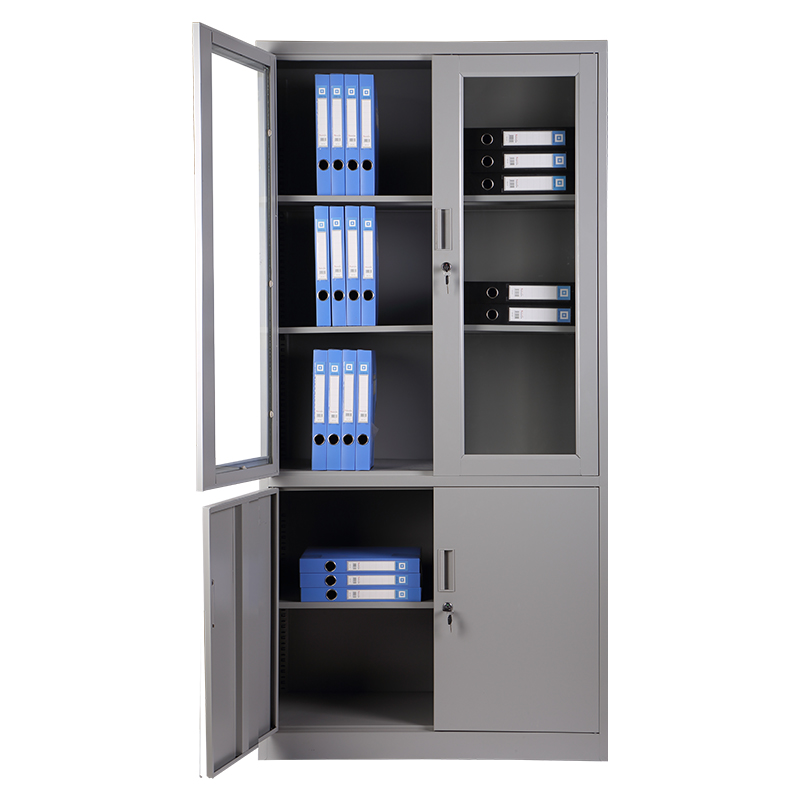 【企业定制】震迪 玻璃门大器文件柜vgz-101书柜档案资料柜铁皮柜钢制