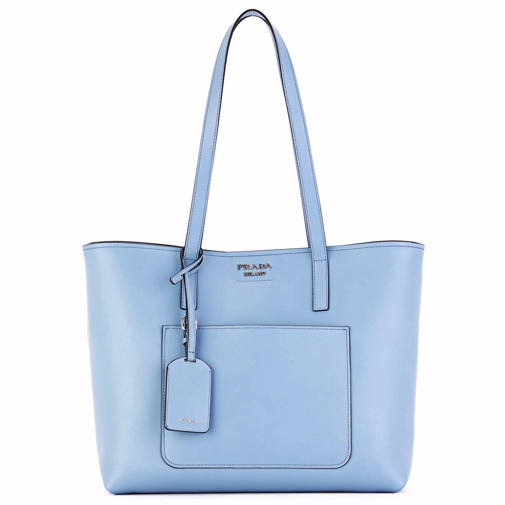prada 普拉达 女士蓝色小牛皮手提单肩包 1bg046 2aix f0kl4